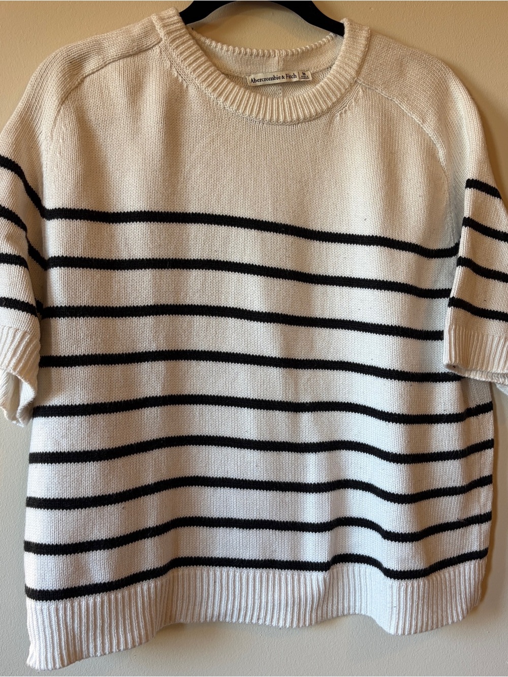 Abercrombie Madeline Striped Short-Sleeve Sweater